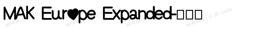 MAK Europe Expanded字体转换